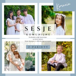 Sesja rodzinna komunijna w plenerze